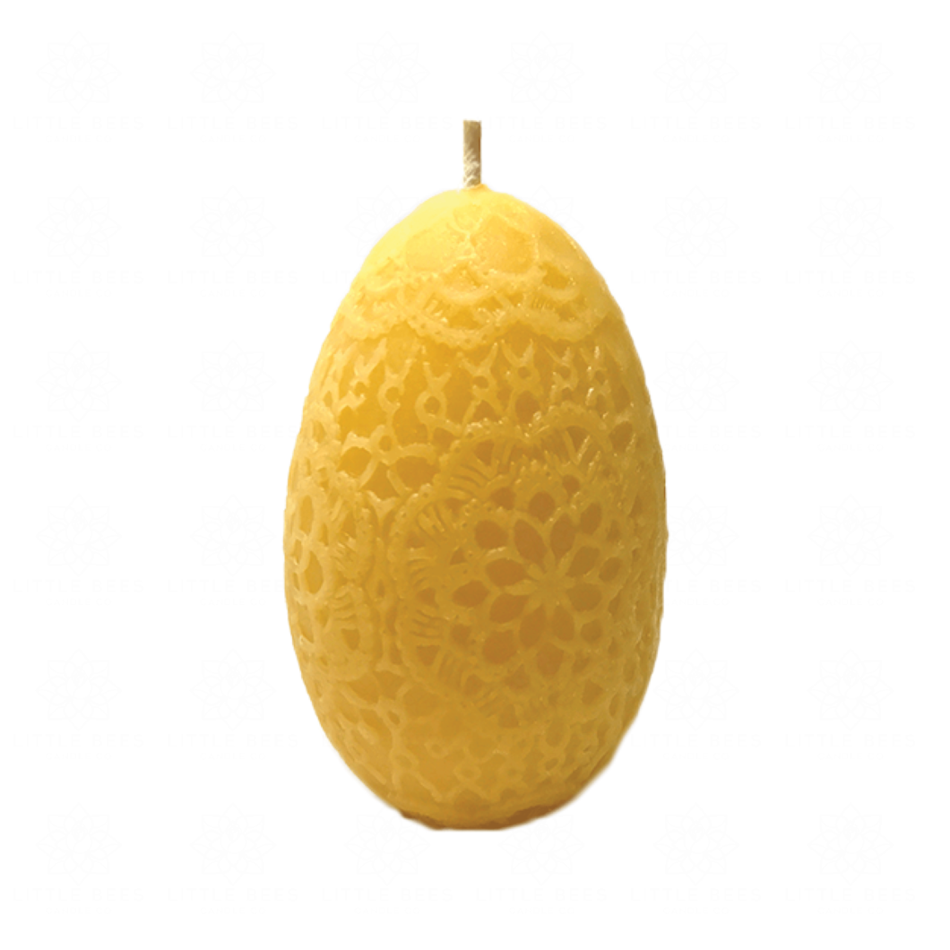 Crochet Egg | Beeswax Candle