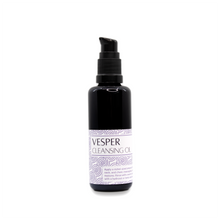 Bottle of Vesper Cleansing Oil on a white background